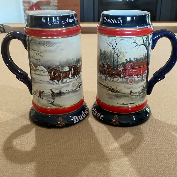 Anheiser-Busch, Inc. Budweiser 1990 Collector Steins - Picture 1 of 5